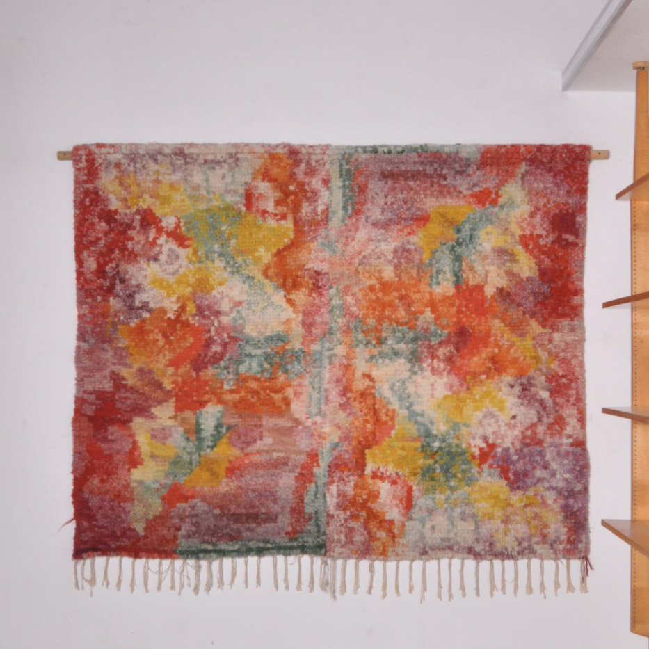 Rare Anthroposophic Rug by Lotte Teichert. Image