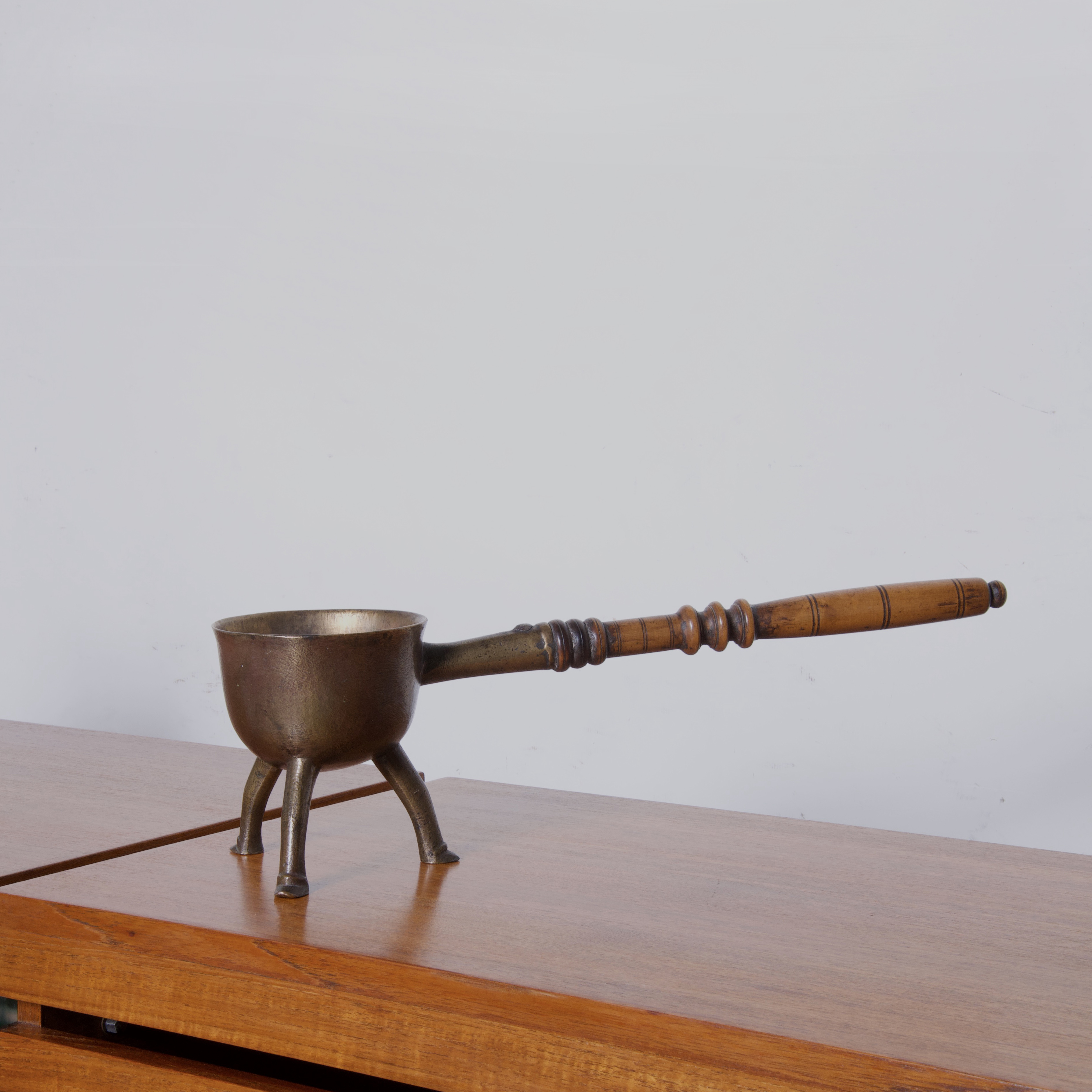 Bronze footed ladle, Switzerland 19th century Image