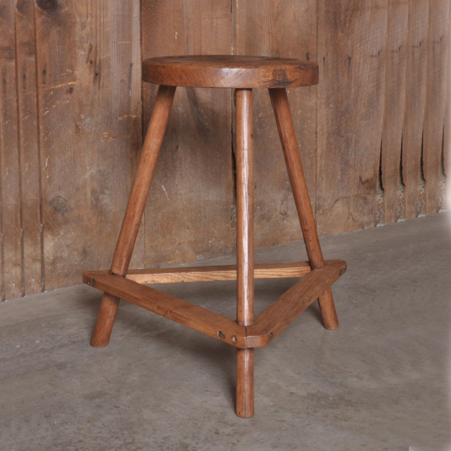 Wooden High Stool Image