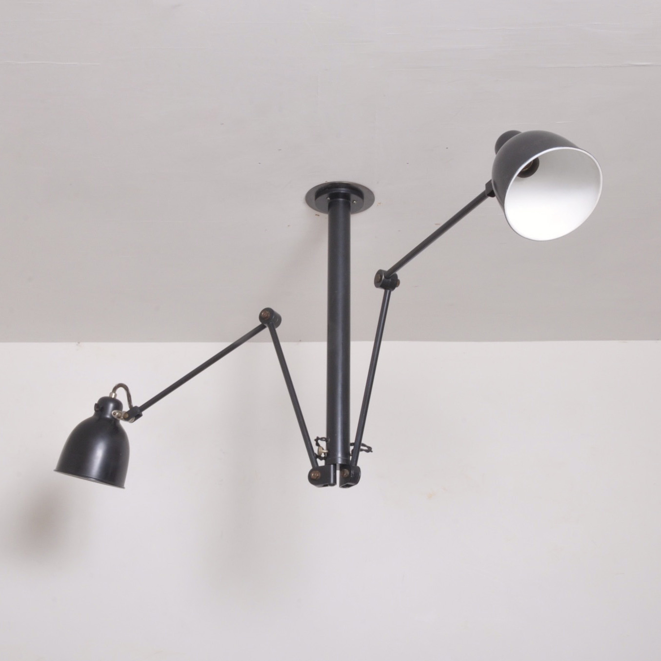 Double Arm Ceiling Lamp, Switzerland, Circa 1950 Image