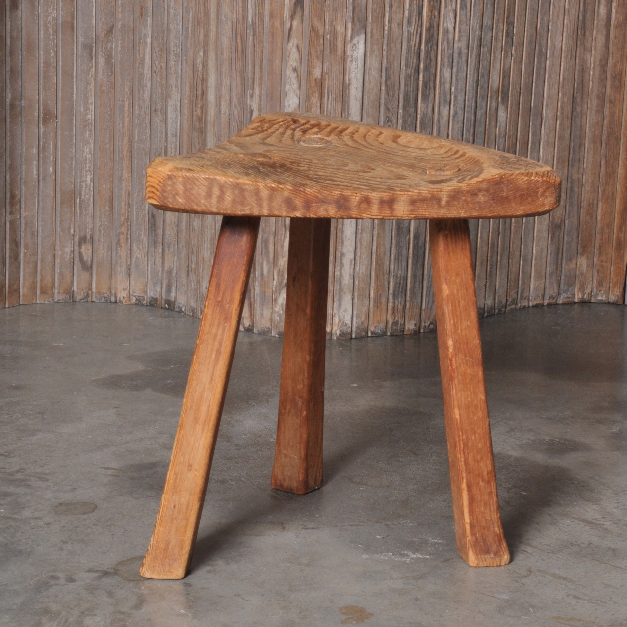 Pine Stool, Switzerland Mid 20th Century Image