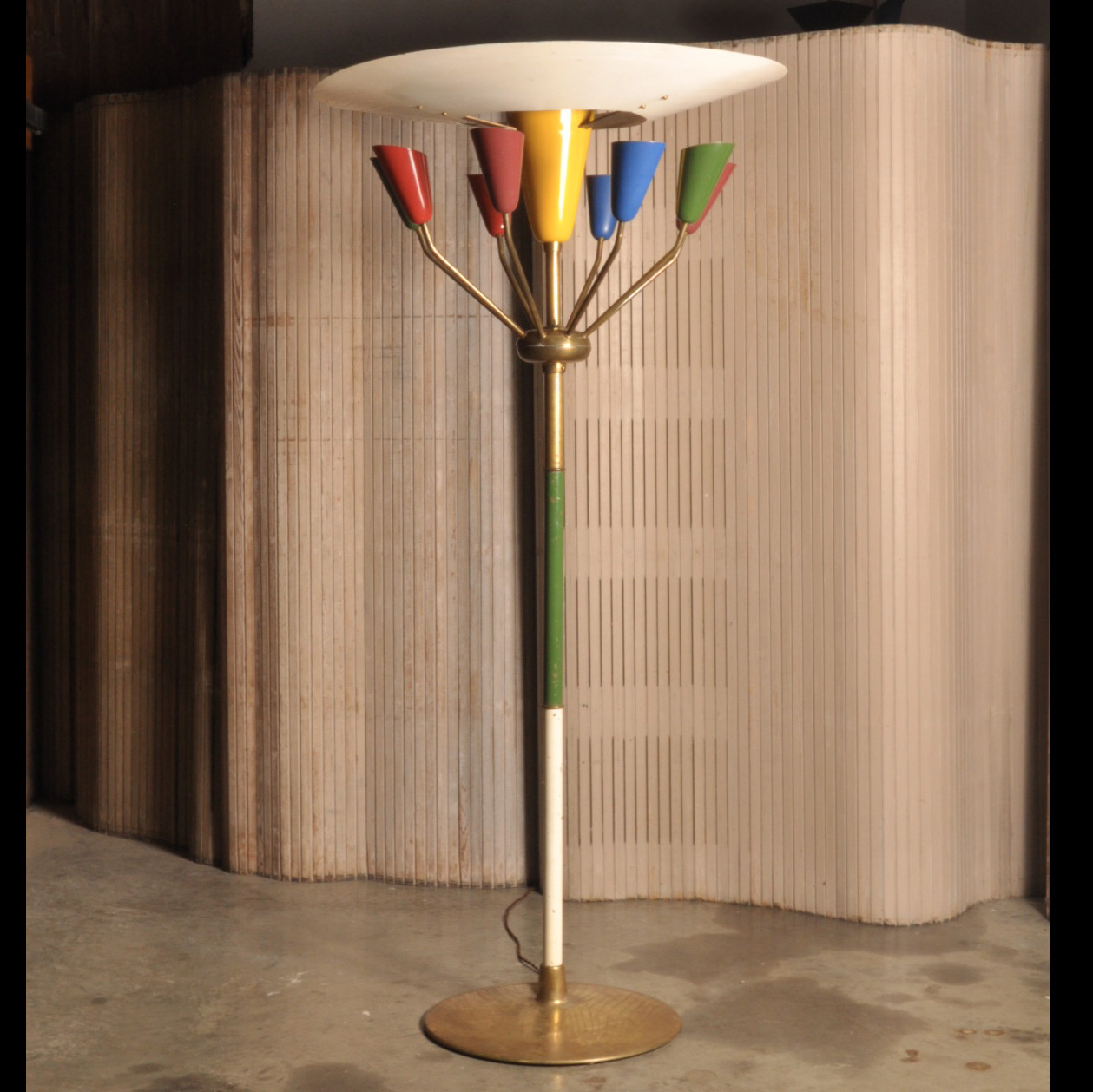 Large Bistro Floor Lamp, France, c. 1950s Image