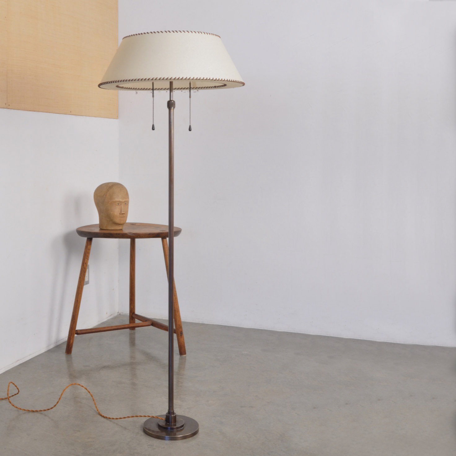 Brass Floor Lamp from BAG Turgi, 1930s Image